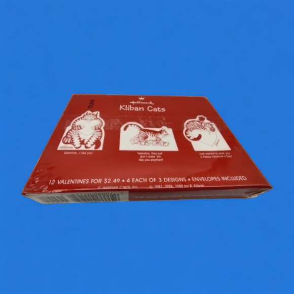 1980s Collectible B. KLIBAN Cats Signature Valentine Cards Sealed Box 3 Designs - Picture 7 of 9